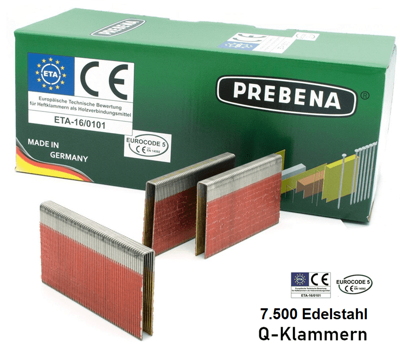 Prebena Q-Klammern 50 mm Edelstahl V2A